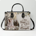 Personalized Christian Scripture Leather Handbag