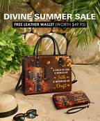 Child Of God Woman Of Faith Leather Handbag Set
