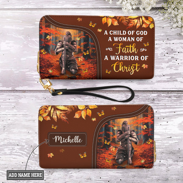 Woman of Faith Zip Around Leather Wallet