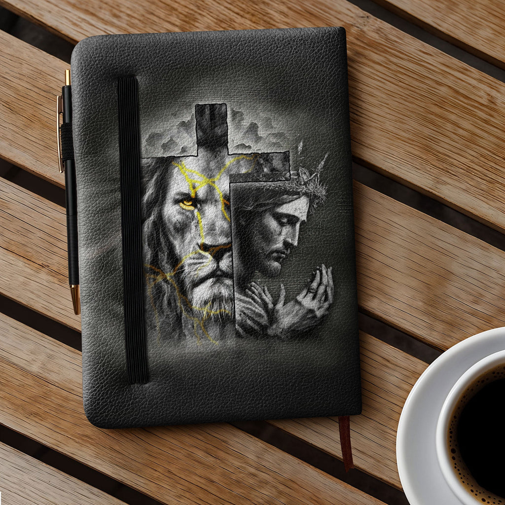 Guided Proverbs 16:9 Leather Prayer Journal