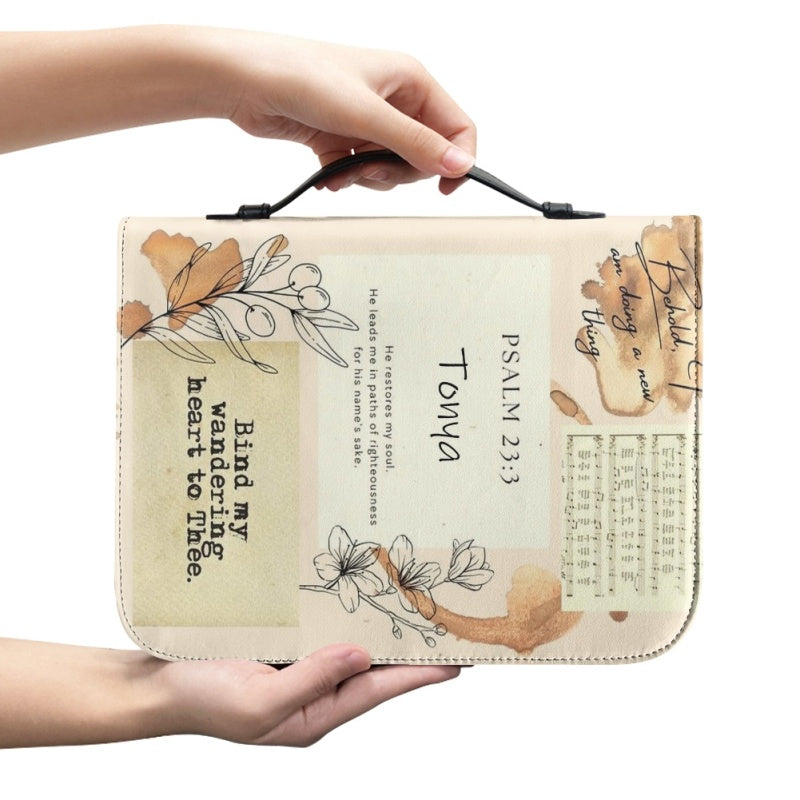 Personalized Floral Jeremiah 29:11 Bible Cover