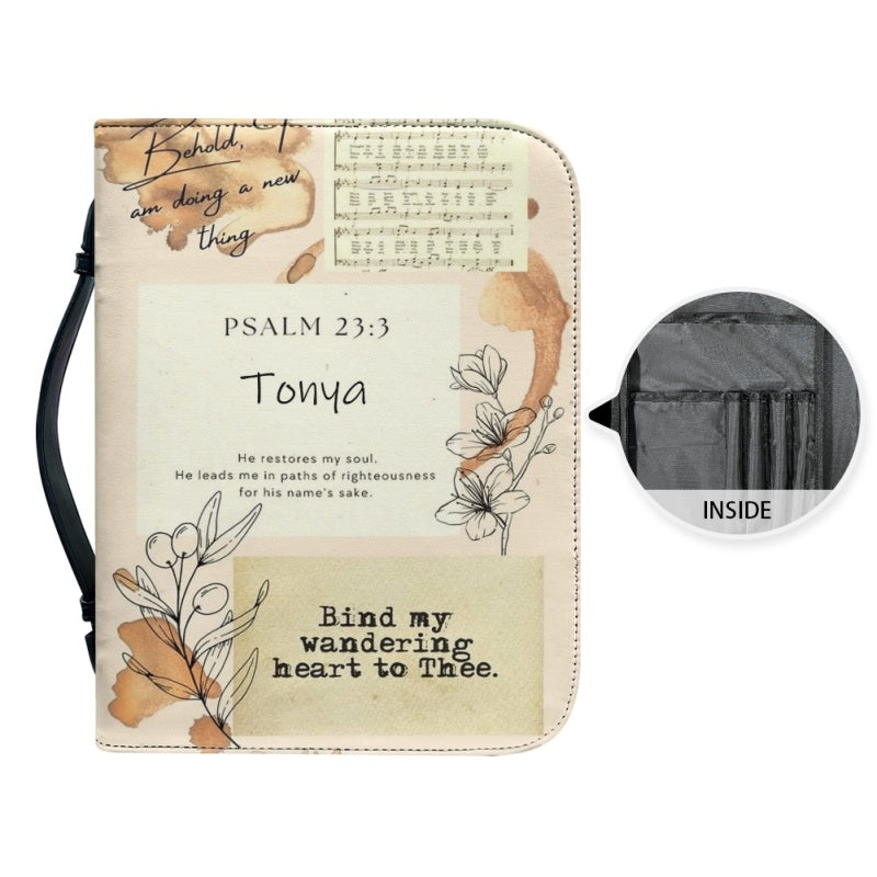 Personalized Floral Jeremiah 29:11 Bible Cover