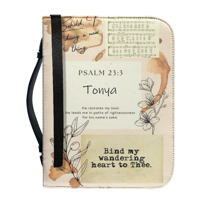 Personalized Floral Jeremiah 29:11 Bible Cover