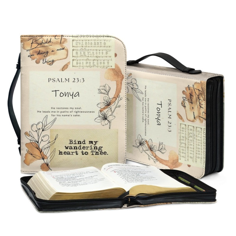 Personalized Floral Jeremiah 29:11 Bible Cover