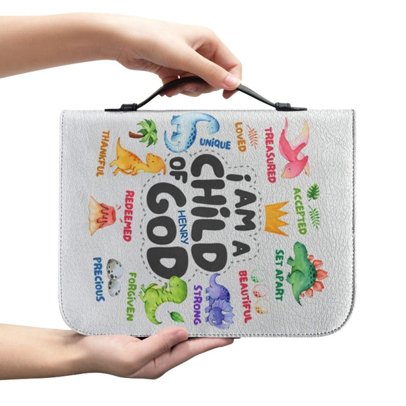 Personalized Dinosaur Child of God Bible Cover