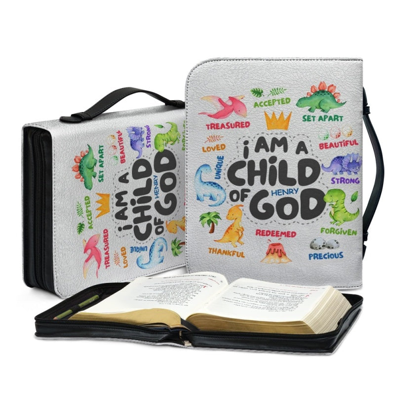 Personalized Dinosaur Child of God Bible Cover