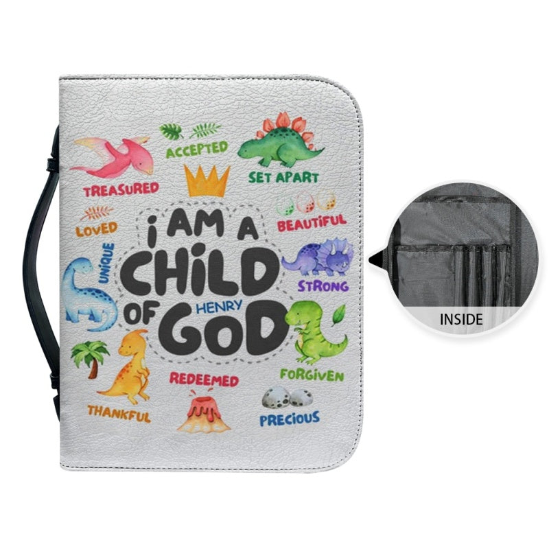 Personalized Dinosaur Child of God Bible Cover