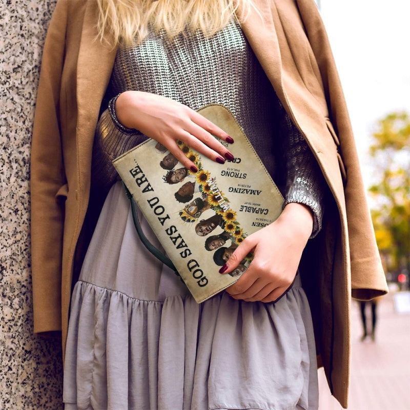 Personalized God Says You Are Bible Cover for Men