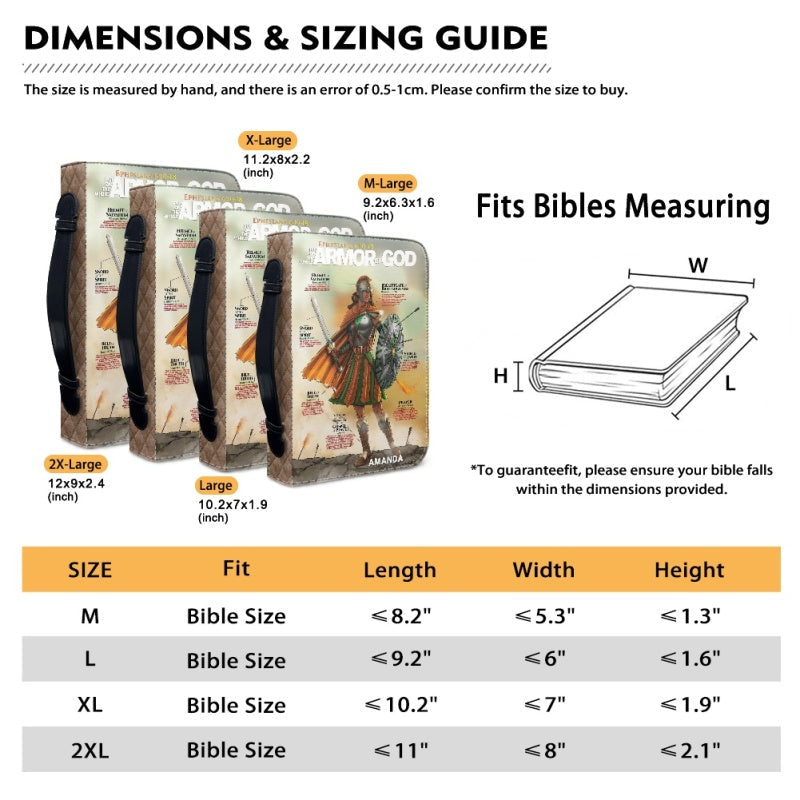 Personalized Armor of God Bible Cover