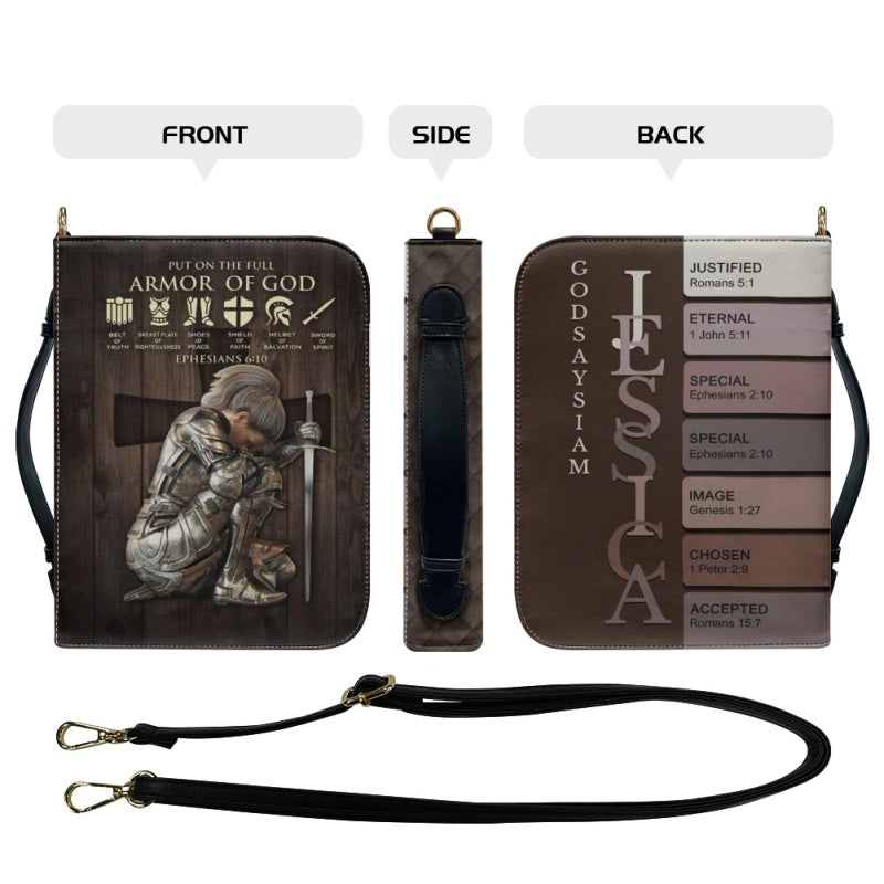 Personalized Armor of God Name Bible Cover