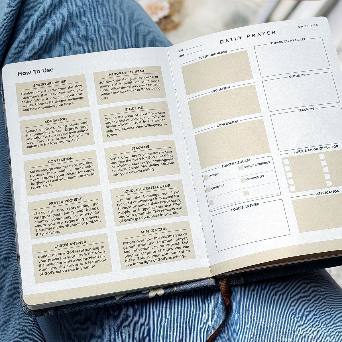 Reflect Psalm 46:10 Leather Prayer Journal