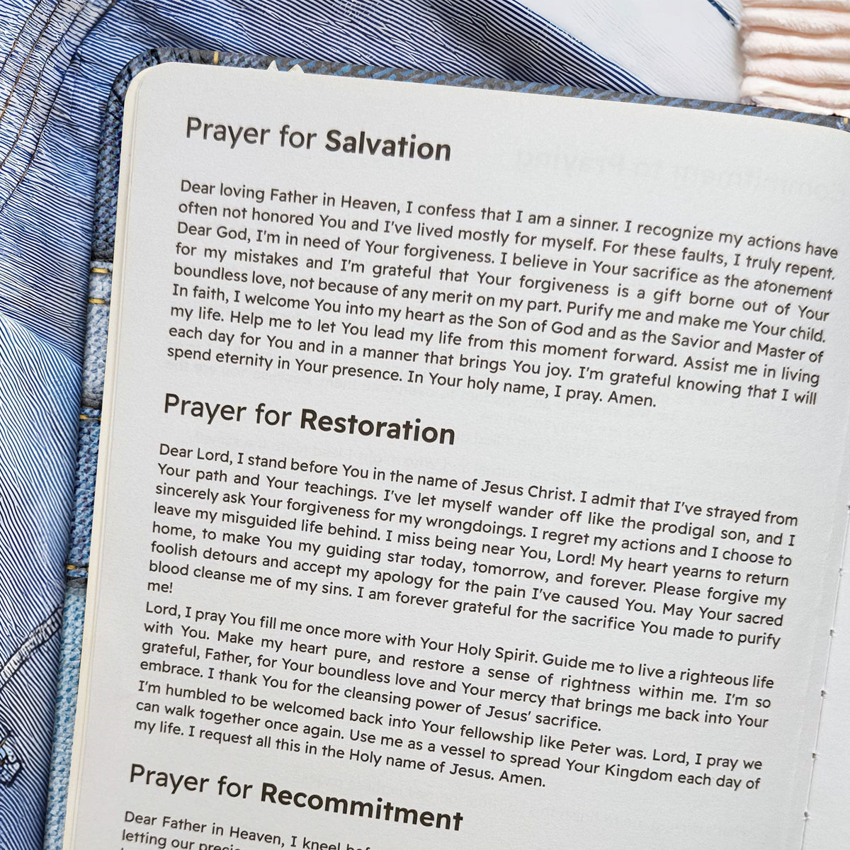 Psalm 46:10 Reflect Leather Prayer Journal
