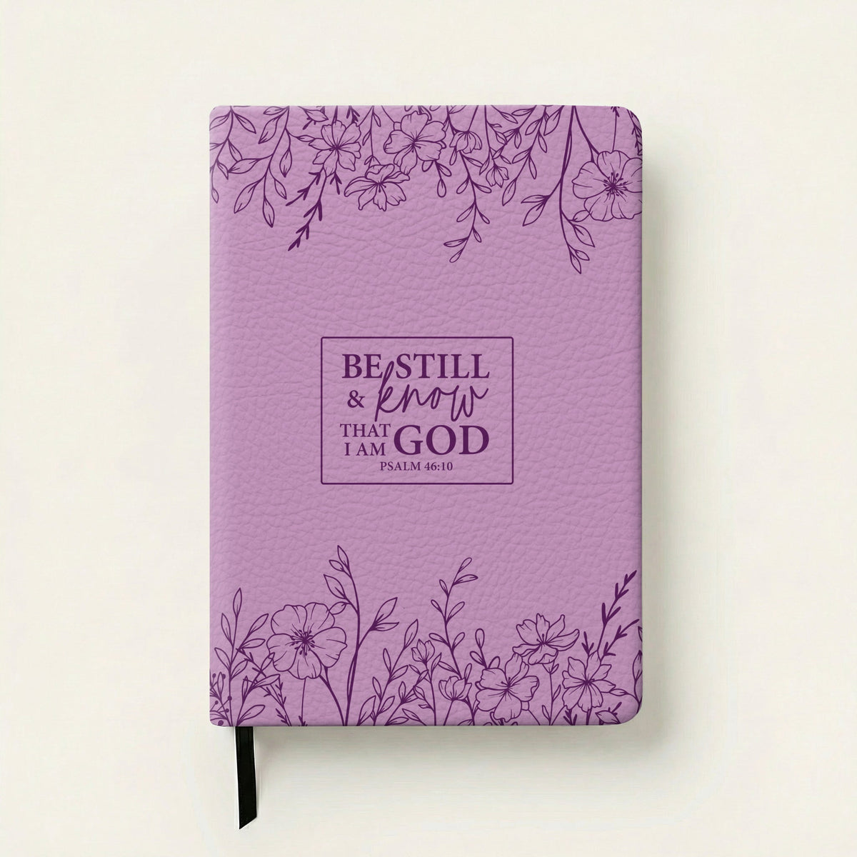 Psalm 46:10 'Still' Leather Prayer Journal