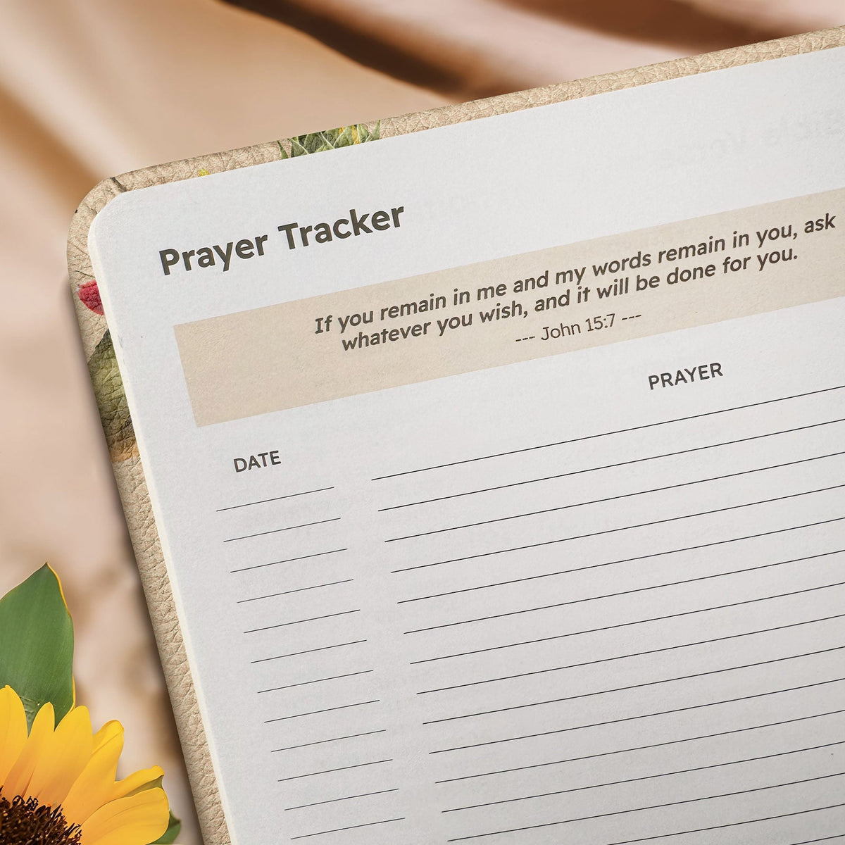 Bold Joshua 1:9 Leather Prayer Journal