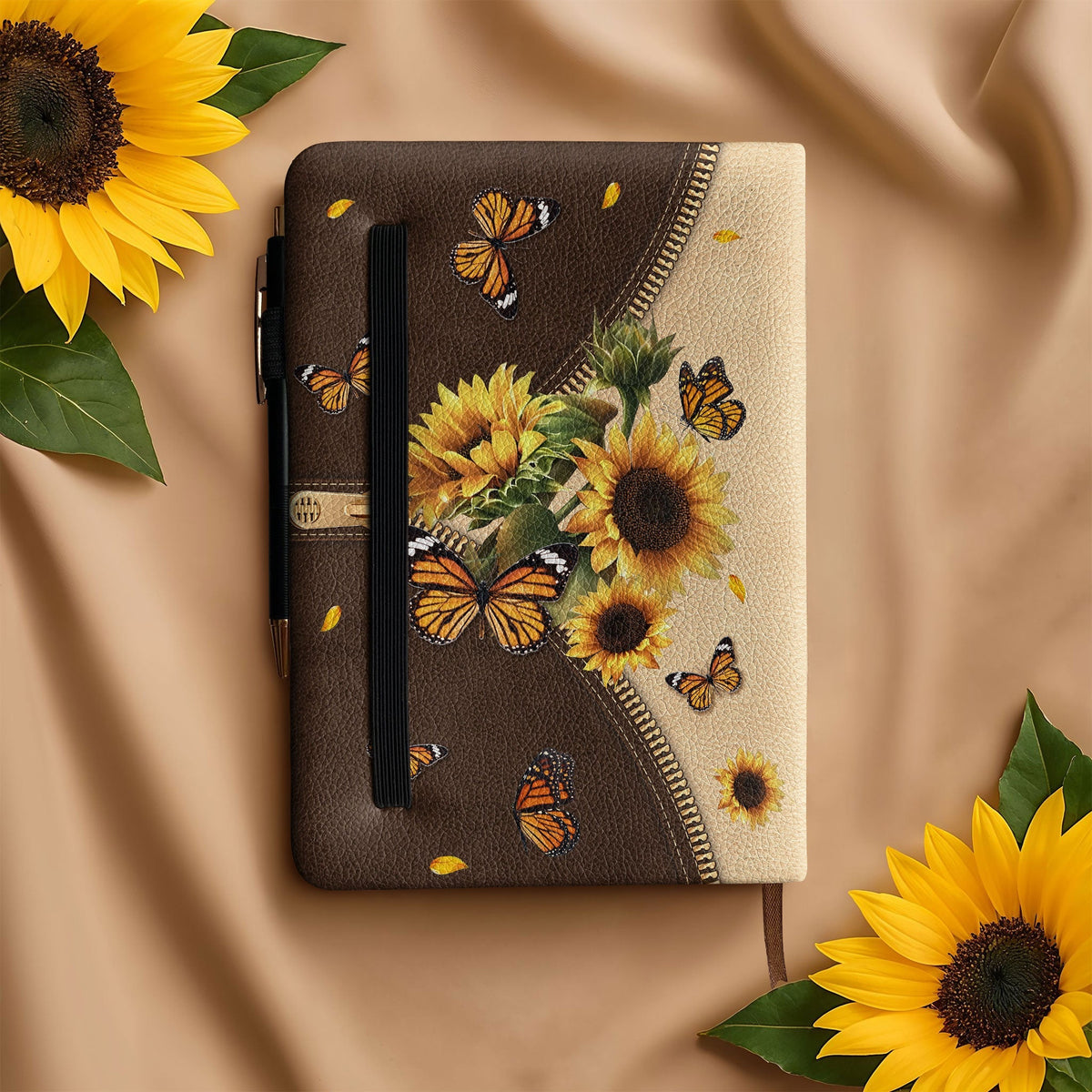 Bold Joshua 1:9 Leather Prayer Journal