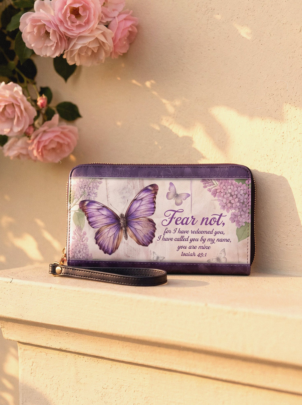 Beloved Isaiah 43:1 Zip-Around Wristlet Wallet