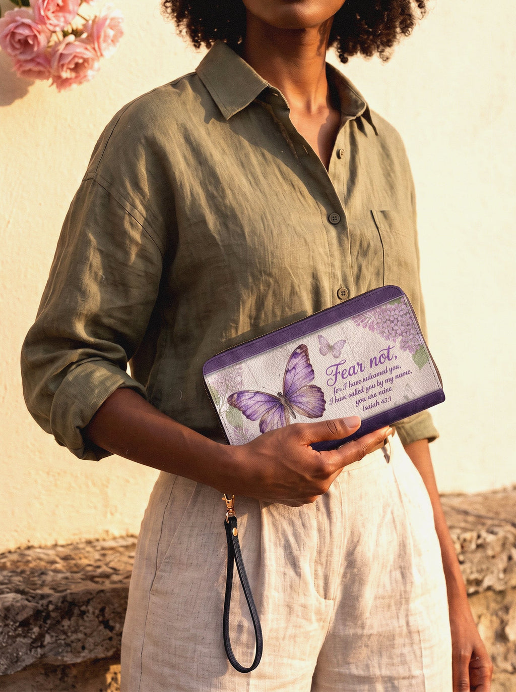 Beloved Isaiah 43:1 Zip-Around Wristlet Wallet