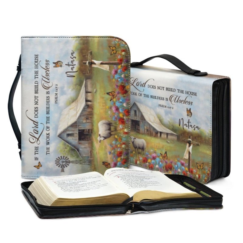 Personalized Rustic Dove Psalm Bible Cover