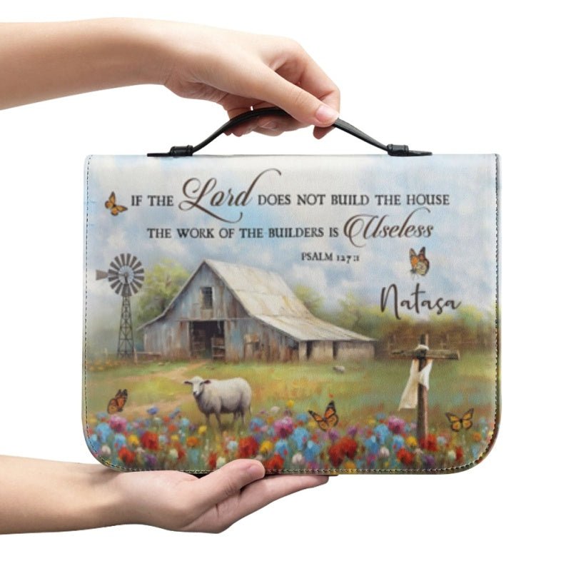 Personalized Rustic Dove Psalm Bible Cover