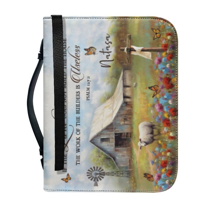 Personalized Rustic Dove Psalm Bible Cover