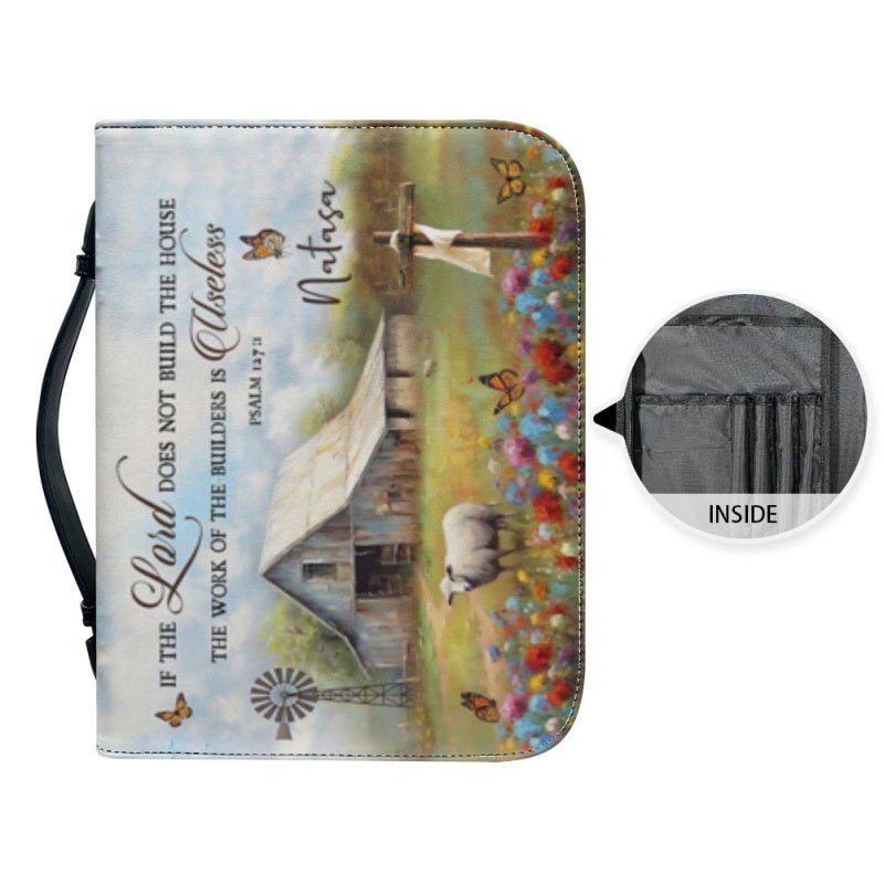 Personalized Rustic Dove Psalm Bible Cover