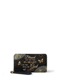 Matthew 5:8 Pure in Heart Leather Wallet