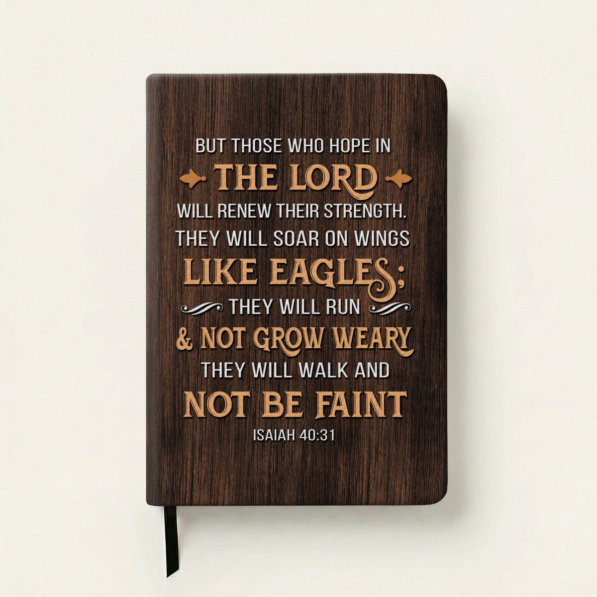 Isaiah 40:31 Wings Leather Prayer Journal