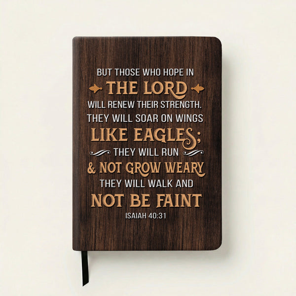 Isaiah 40:31 Wings Leather Prayer Journal