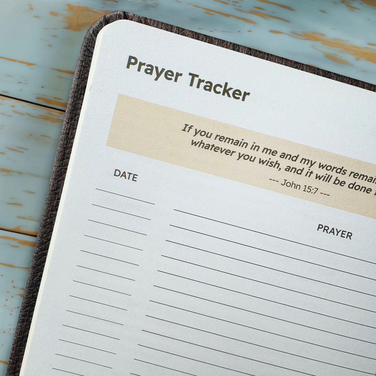 Isaiah 40:31 Wings Leather Prayer Journal