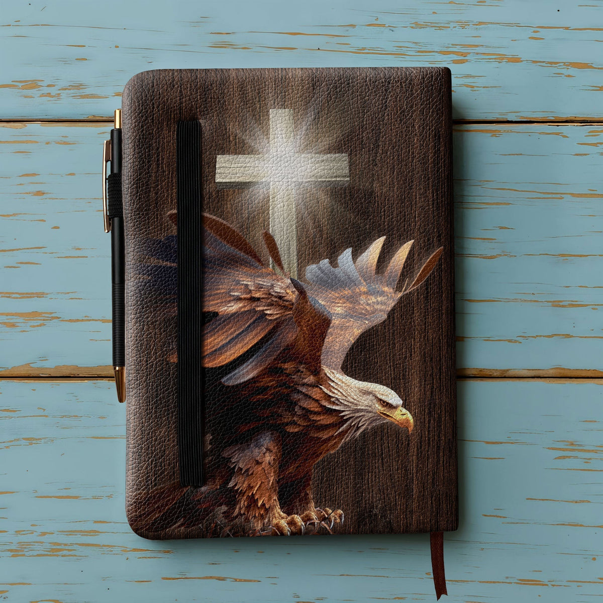Isaiah 40:31 Wings Leather Prayer Journal