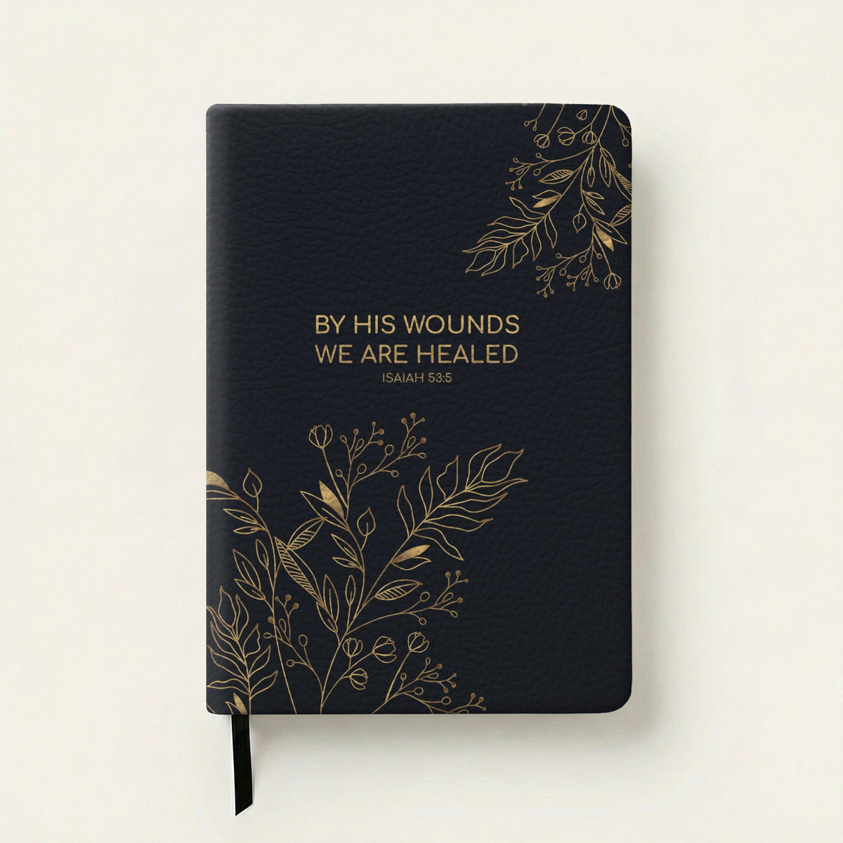 Healed Isaiah 53:5 Leather Prayer Journal