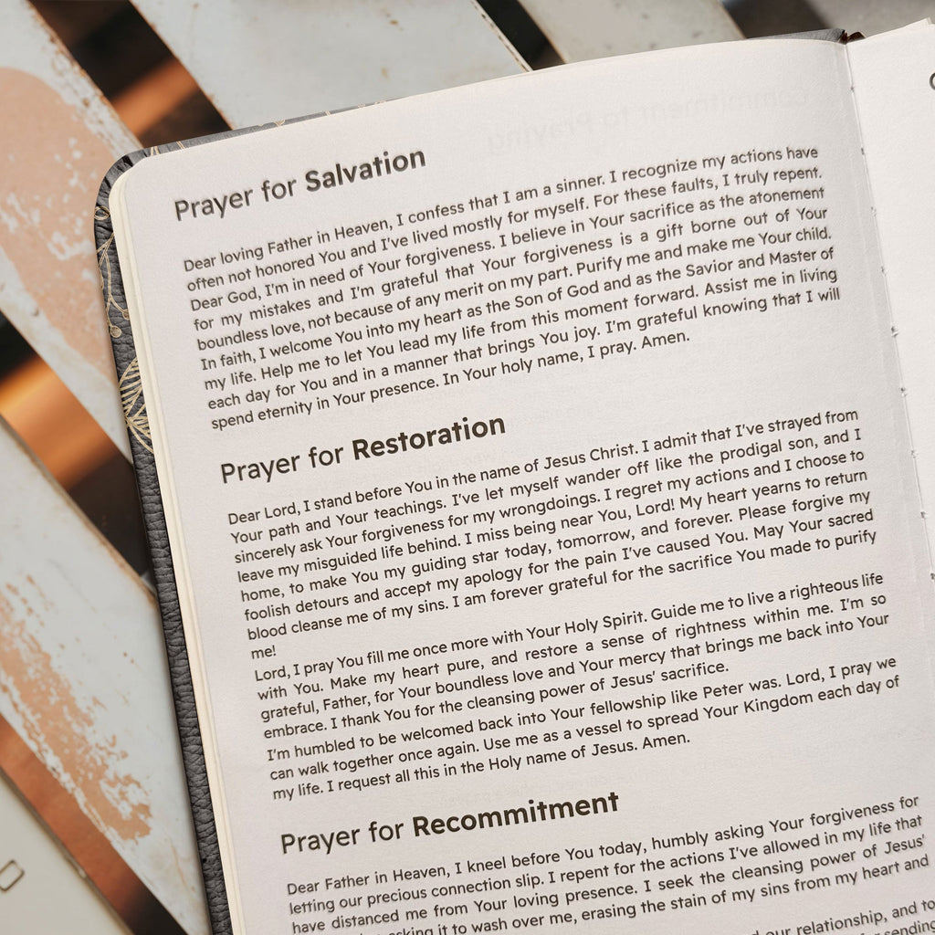 Healed Isaiah 53:5 Leather Prayer Journal
