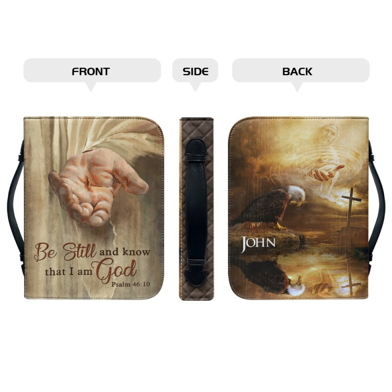 Personalized "Be Still" Eagle Bible Cover