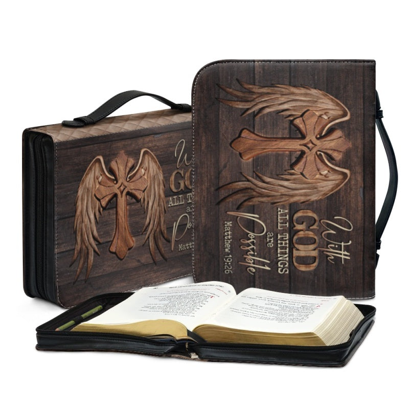 With God All Things Are Possible Bible Cover