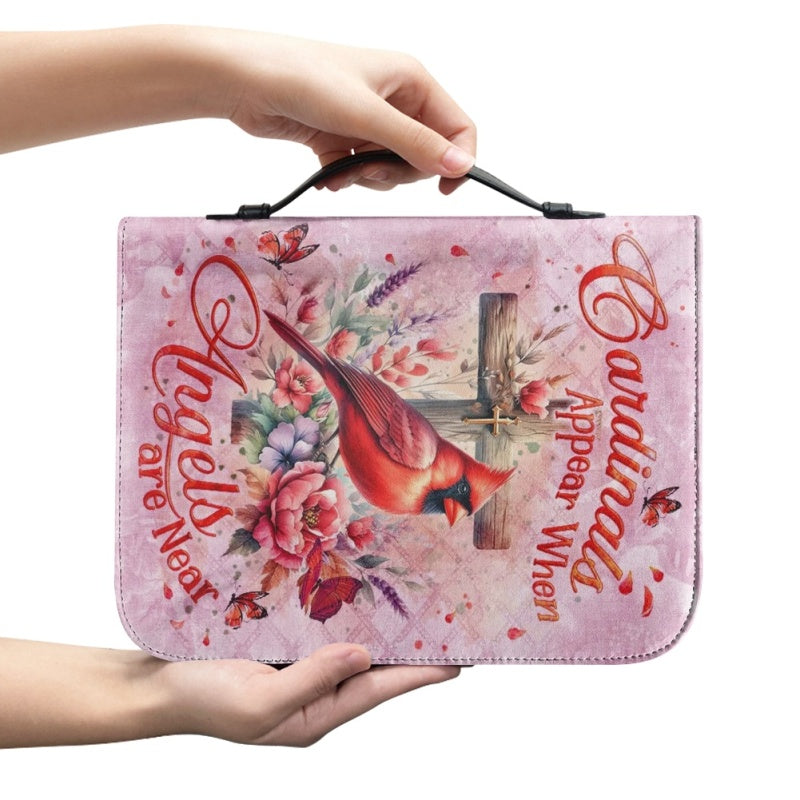Personalized Cardinals & Angels Bible Cover