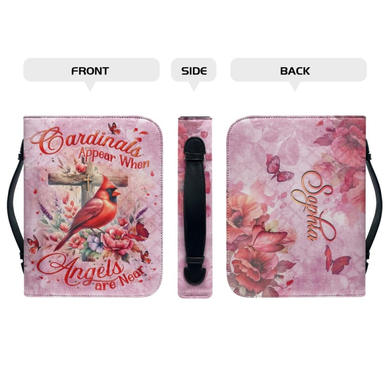 Personalized Cardinals & Angels Bible Cover