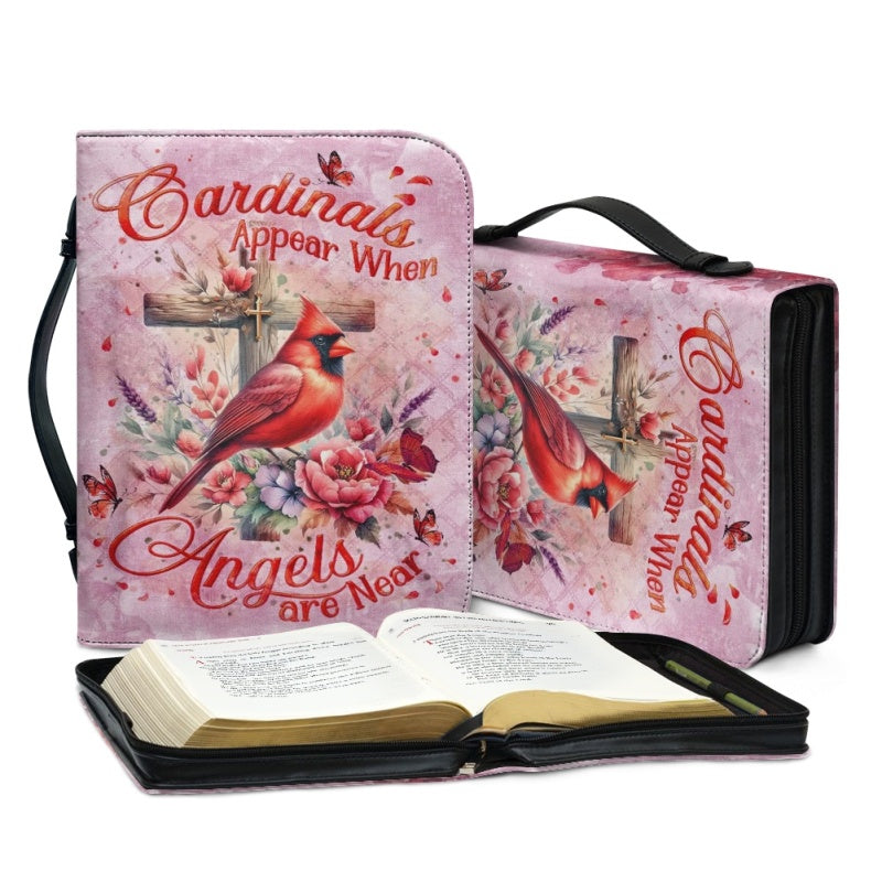 Personalized Cardinals & Angels Bible Cover
