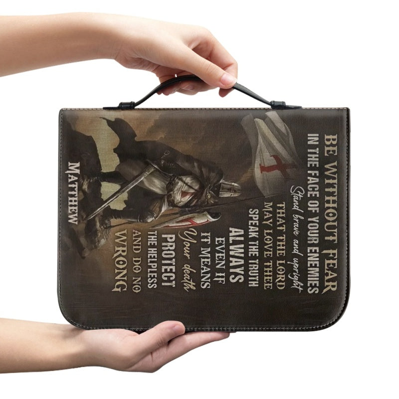 Personalized 'Be Without Fear' Bible Cover
