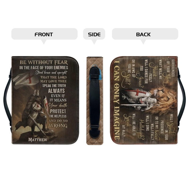Personalized 'Be Without Fear' Bible Cover