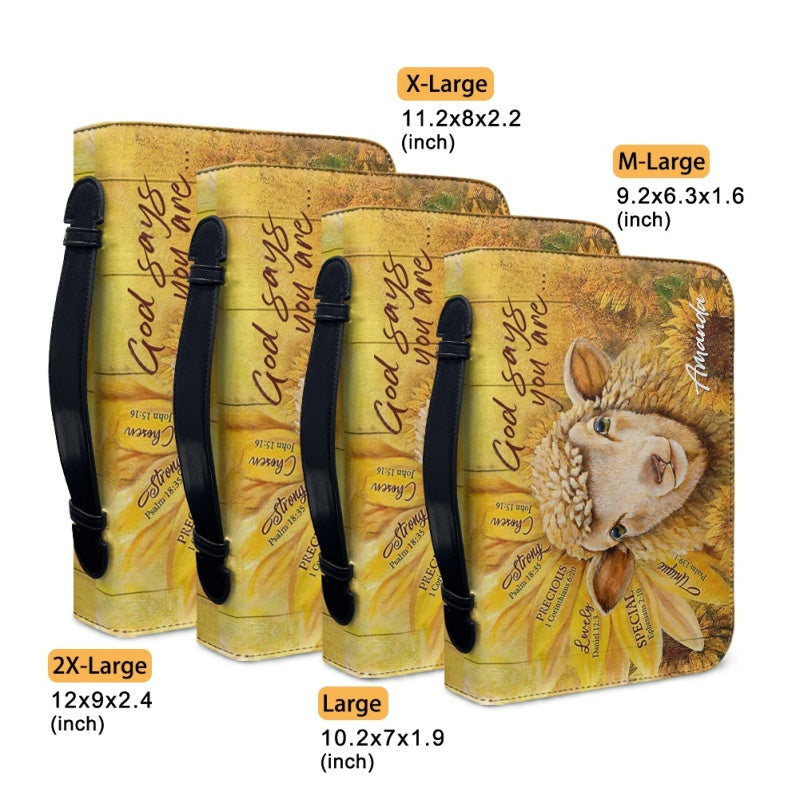 Personalized God Says You Are Sheep Bible Cover