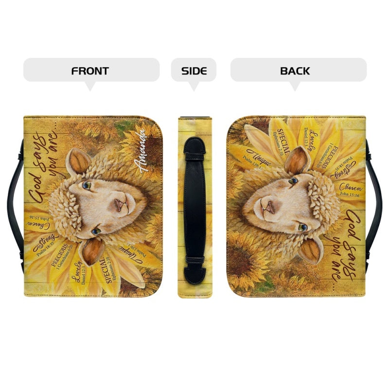 Personalized God Says You Are Sheep Bible Cover