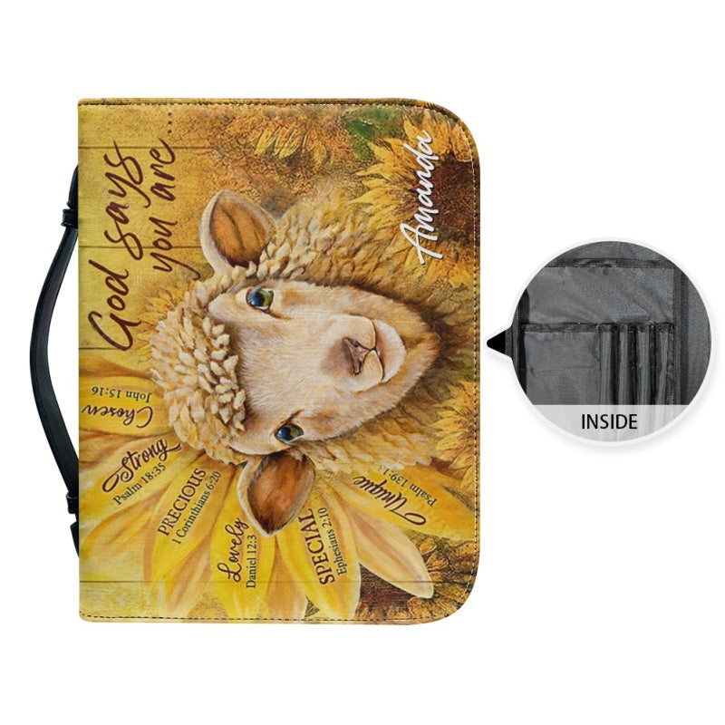 Personalized God Says You Are Sheep Bible Cover