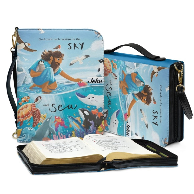 God Made Each Creature Personalized Bible Cover