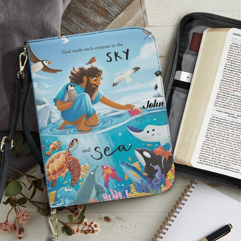 God Made Each Creature Personalized Bible Cover