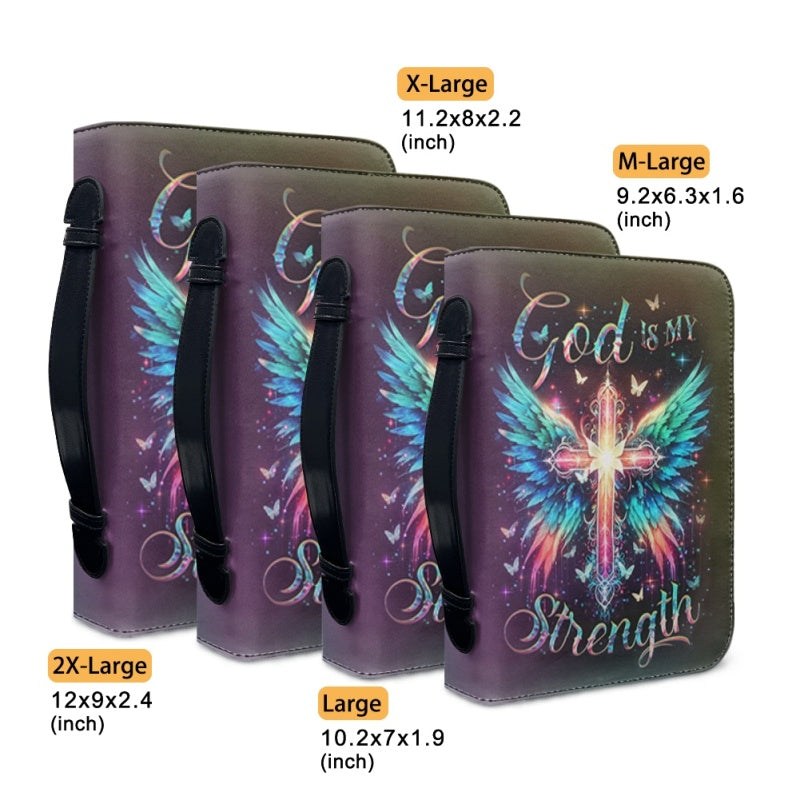 Personalized God Is My Strength Bible Cover