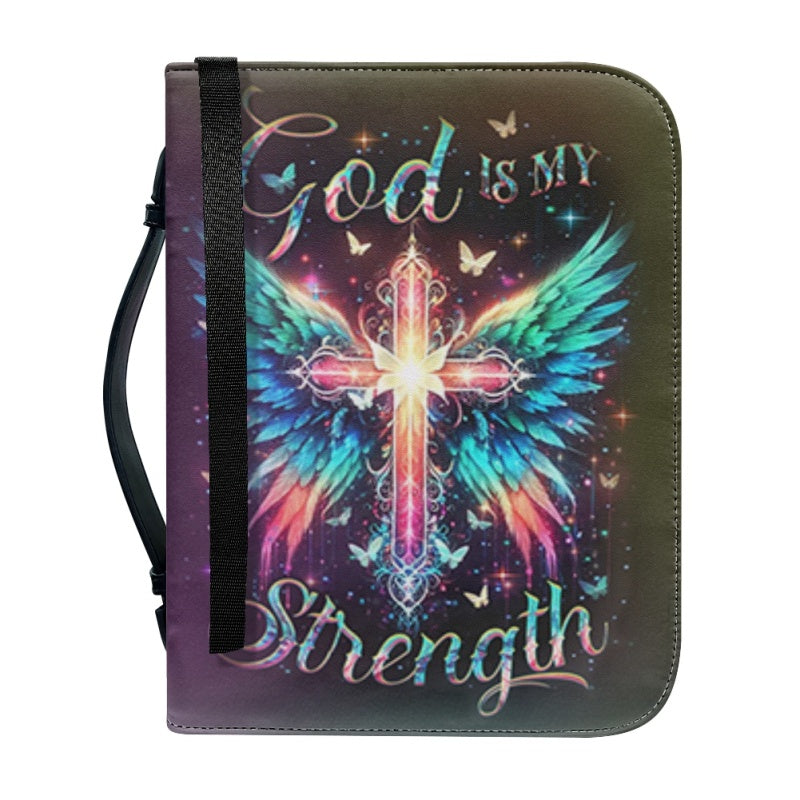 Personalized God Is My Strength Bible Cover