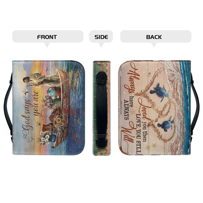 God Says You Are Personalized Bible Cover