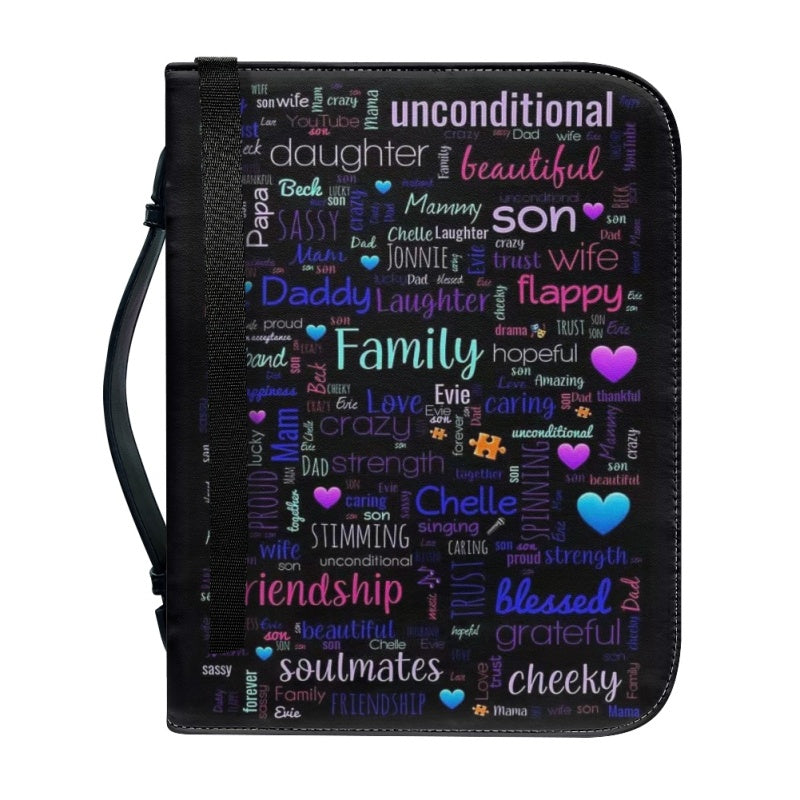 Personalized Family Bible Cover with Handle