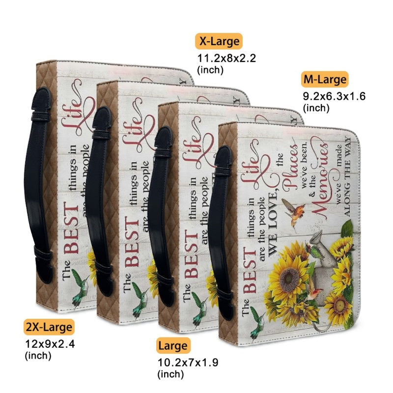 Personalized Sunflower Cross Bible Cover