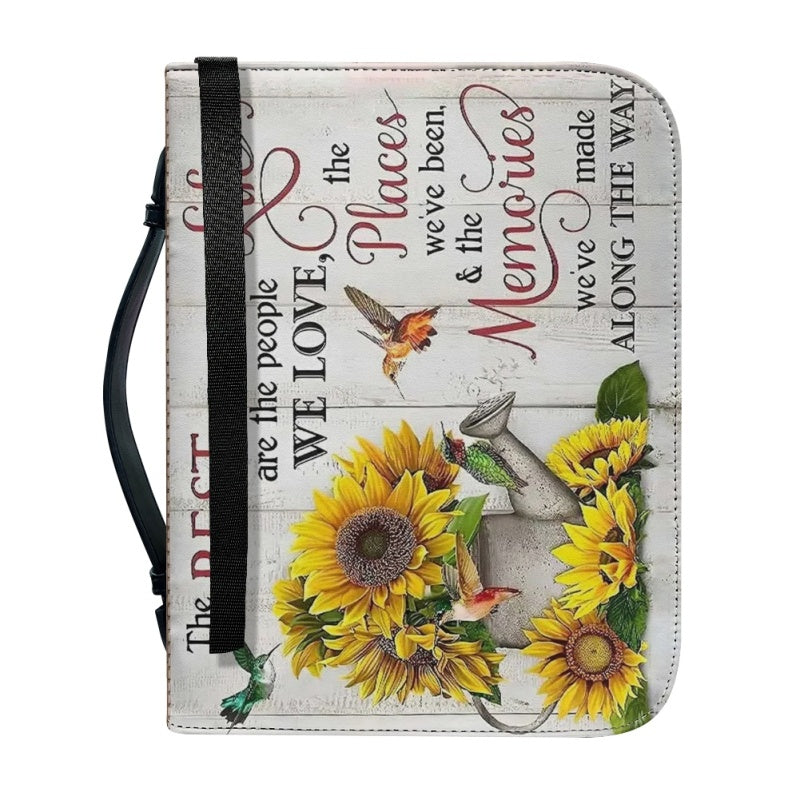 Personalized Sunflower Cross Bible Cover
